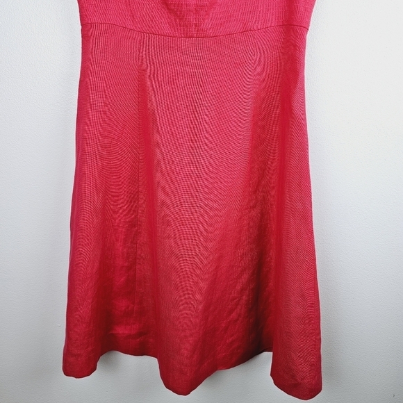 Talbots Petites Pink Irish Linen Sleeveless Dress, size 2 - Picture 6 of 12